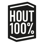 100% hout